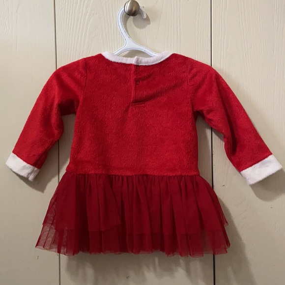 George Santa Dress with Tulle Skirt and Fuzzy Headband - Picture 6 of 8